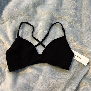 NWT Black Urban outfitters out from under seamless ribbed bralette